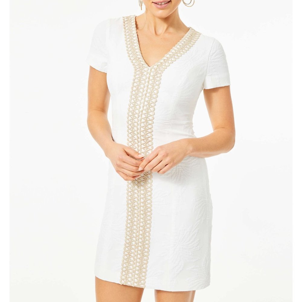 NWT Lilly Pulitzer Arie Stretch Shift Resort White